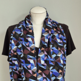 Tricot colsjaal (multicolor | Winter mosaic)