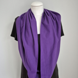 Tricot colsjaal  (paars | effen)