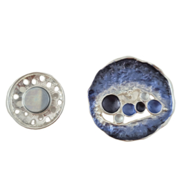 Magneet broche (blauw | BM224)