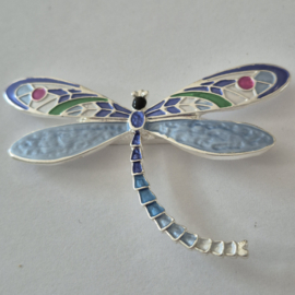 Magneet broche (blauw | libelle)