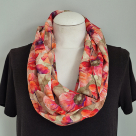 Viscose colsjaal (roze | into the poppy field)