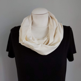Tricot colsjaal  (wit | effen)