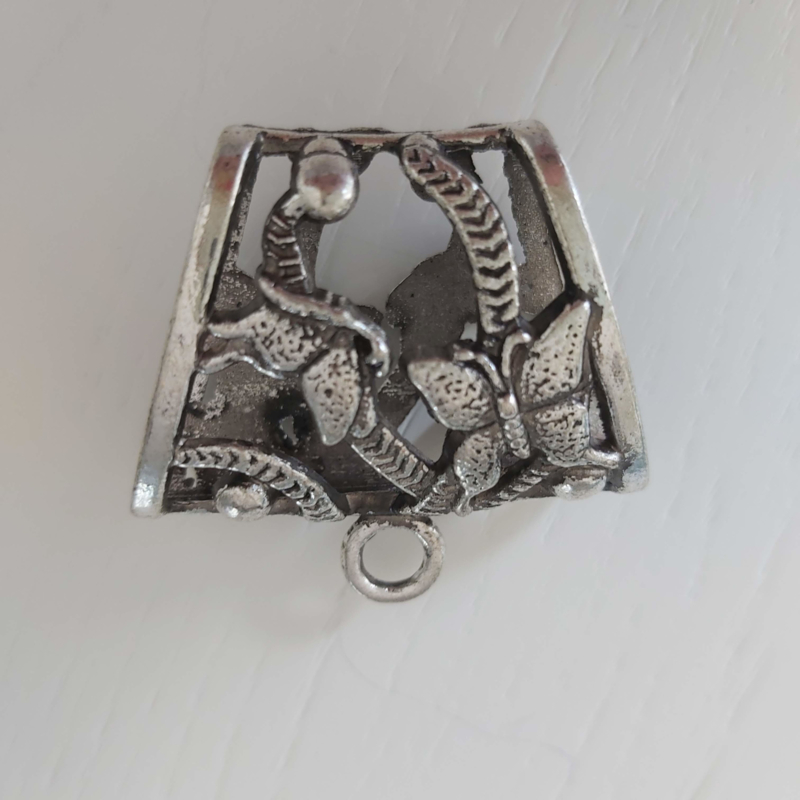 Sjaal ring (aluminium | vlinder)