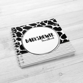 Het Babyshower Invulboek - Hardcover Wire-O (Zwart/Wit)