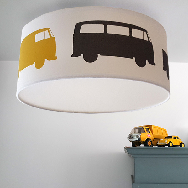 Plafondlamp babykamer okergeel Busjes ZEBRAPAARDJE