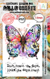 #1171 - A7 STAMP SET - FLORAL FLYER