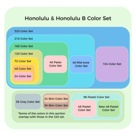 Ohuhu Honolulu 36 Skin Tone kleuren Alcohol Art Markers Brush & Chisel – zwart etui