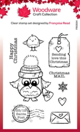 Owl Christmas Mail Clear Stamps