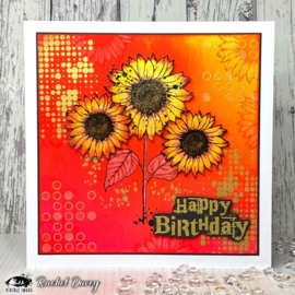 Sunflower Grunge A6 Stamp Set