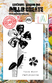 987 - A7 STAMP SET - PERIWINKLE