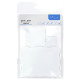 Tonic Stamping Block Collection 1x1/2x2/3x4 Inch