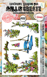 #1197 - A6 STAMP SET - SWING GARDEN