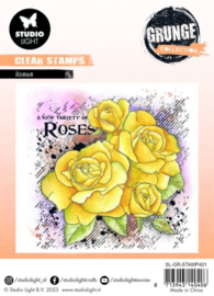 Roses Grunge Stamps