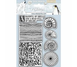 Natural Rubber Stamp Arctic Antarctic Shells