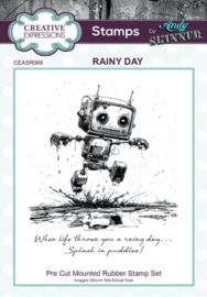 Pre-Cut Rubber Stamp Botology Rainy Day