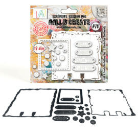 #70 - DIE-CUTTING DIE SET - STARBOLTED SENTIMENTS