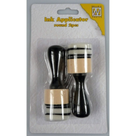 Ink Applicator Round Applicators with Foam Pads