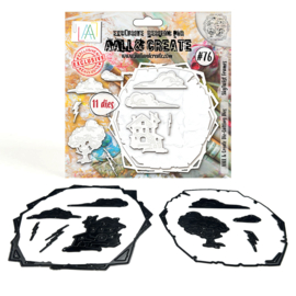 #76 - 18X18CM DIE-CUTTING DIE SET - SKYTWIST FRAMES