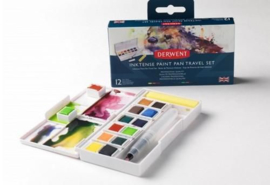 Inktense Paint Pan Travel Set 12 kleuren