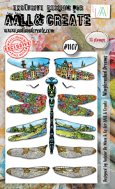 1107 - A6 STAMP SET - WINGBRUSHED DREAMS