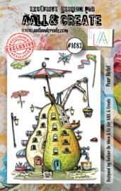 1083 - A7 STAMP SET - PEAR HOTEL