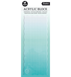 SL Acrylic stamp block for clear and cling stamps with grid Essentials nr.01
