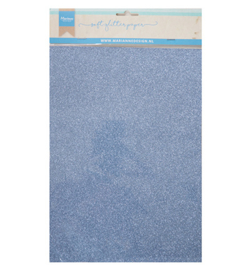 Soft Glitter paper - Blue