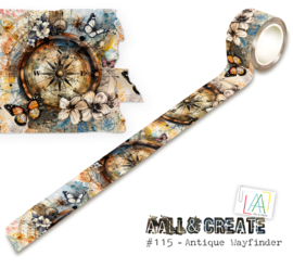 #115 - 25MM X 10M WASHI TAPE - ANTIQUE WAYFINDER
