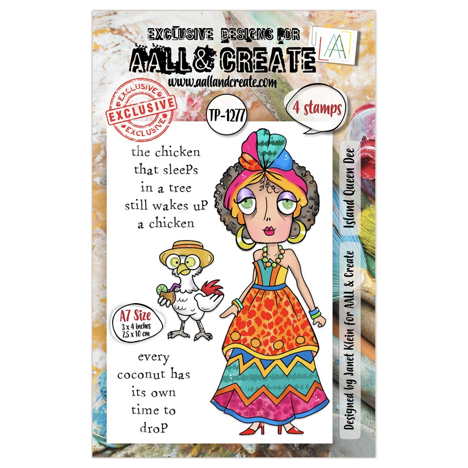 A Year in Bloom A7 Stamp Set Island Queen Dee