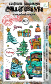 #1221 - A6 STAMP SET - GIFTS ON WHEELS