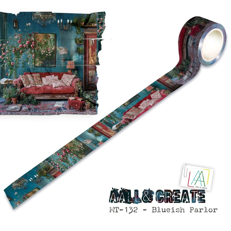Layer-It-Up Washi Tape 25mm 10m Blueish Parlor