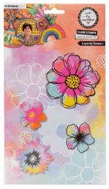 Layered Flowers Clear Stamps
