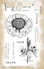 TE041 - Zinnia (A6 Stamp)