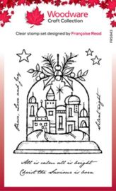 Silent Night Globe Clear Stamps