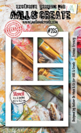 #235 - 6X4 (INCH) STENCIL - FRAME FRENZY