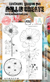 980 - A6 STAMP SET - ANEMONE