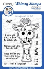 Hee Haw Clear Stamp and Die Combo