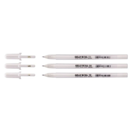 Sakura • Gelly roll gelpen 05, 08 & 10 Wit 3stuks