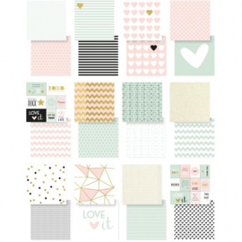 Vaessen Creative Love It cardstock 12x12" 2x12 sheets double sided