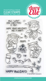 Happy Owlidays Clear Stamps