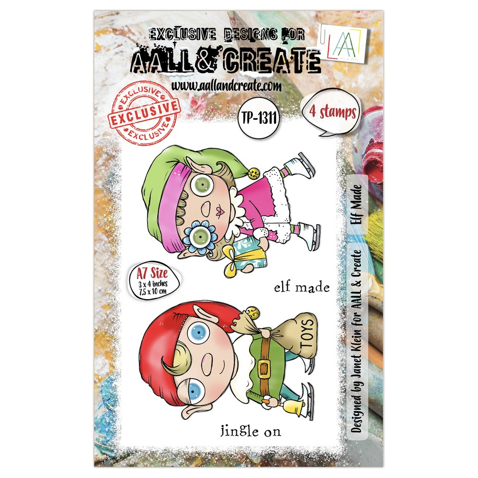 Twinkles & Tidings A7 Stamp Set Elf Made