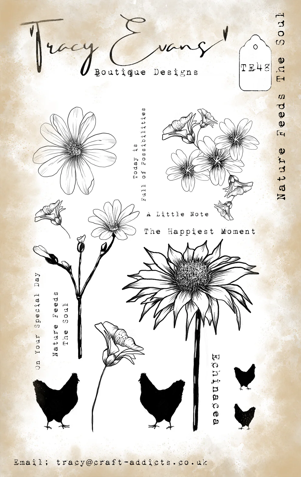 TE048 - Nature Feeds The Soul (A5 Stamp)