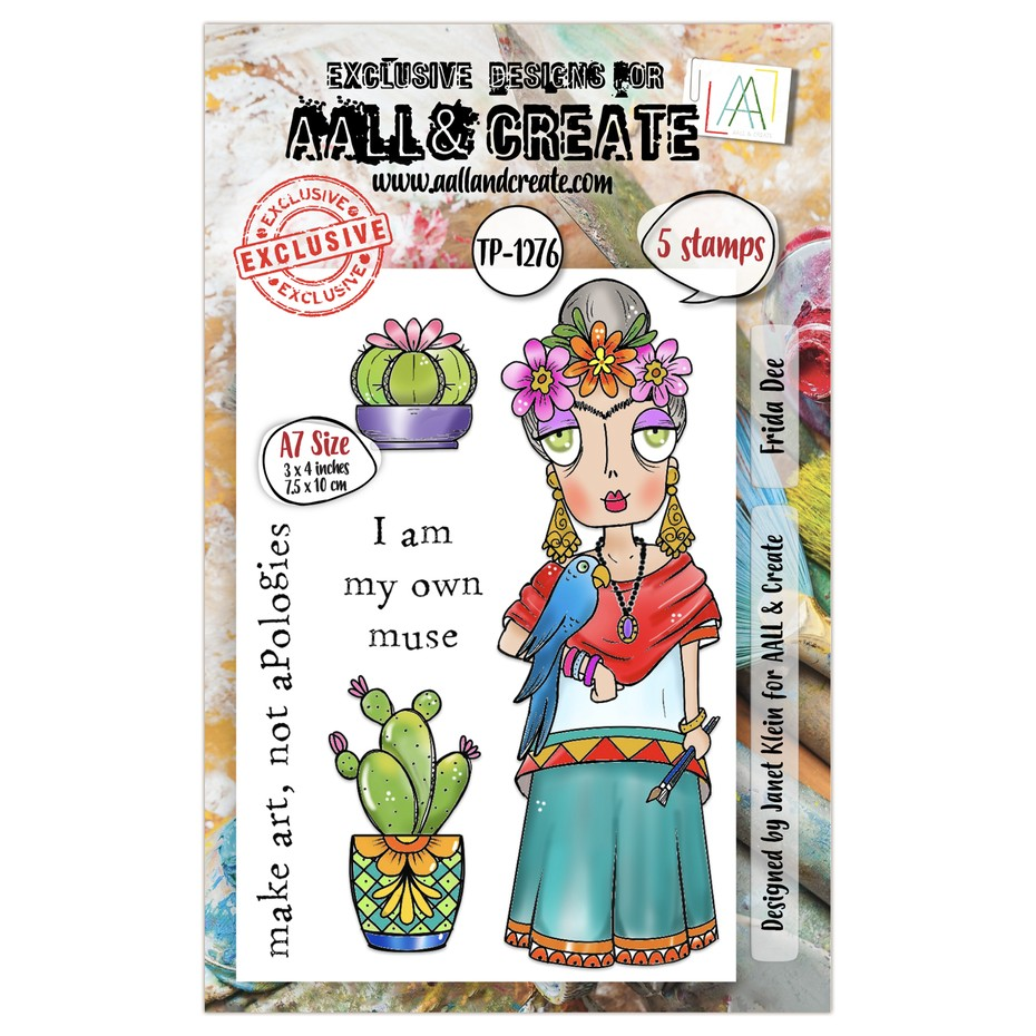 A Year in Bloom A7 Stamp Set Frida Dee