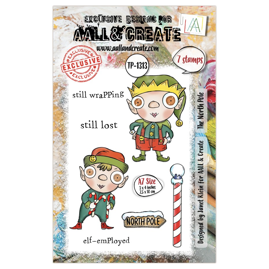 Twinkles & Tidings A7 Stamp Set The North Pole