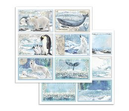 Arctic Antarctic Cards 12x12 Inch Paper Sheets