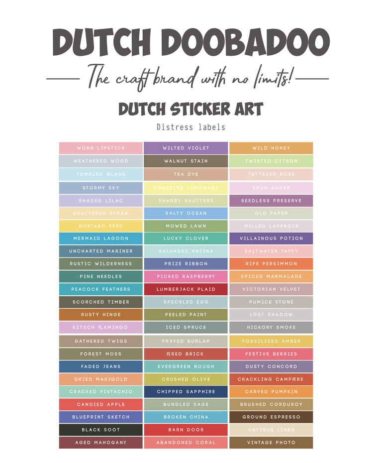 Dutch Sticker A4 Distress Oxide Strips