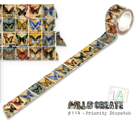 #114 - 25MM X 10M WASHI TAPE - PRIORITY DISPATCH