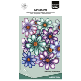 Clear Stamp by Carla Creates Background Flowers