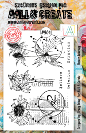 #904 - A5 CLEAR STAMP SET - FLOWER JOURNEY