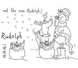 Not the Nose Rudolph Clear Stamps